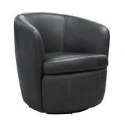 Parker Living Barolo 100% Italian Leather Swivel Club Chair Two Pack