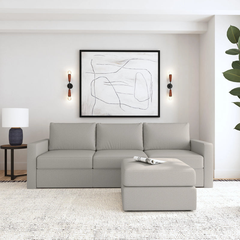 Flex Sofa with Standard Arm and Ottoman