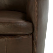 Parker Living Barolo 100% Italian Leather Swivel Club Chair Two Pack