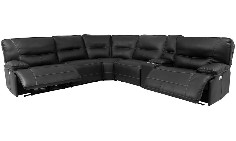 Parker Living Spartacus 6 Piece Modular Power Reclining Sectional with Power Adjustable Headrests