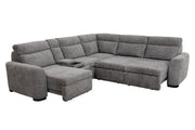 Parker Living Kline - Nightfall 6 Piece Power Sliding Sectional with Extension Footrests