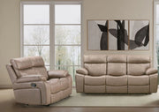 Parker Living Theon - Stokes Toffee Manual Reclining Sofa and Loveseat