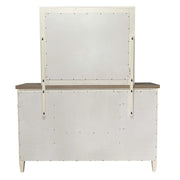 Parker House Americana Modern Bedroom Queen Shelter Bed 2 Nightstands and Dresser with Mirror