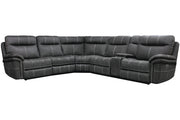 Parker Living Mason - Charcoal 6 Piece Modular Power Reclining Sectional with Power Adjustable Headrests