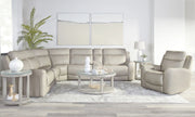 Parker Living Calgary 6 Piece Modular Reclining Sectional with Power Adjustable Headrests