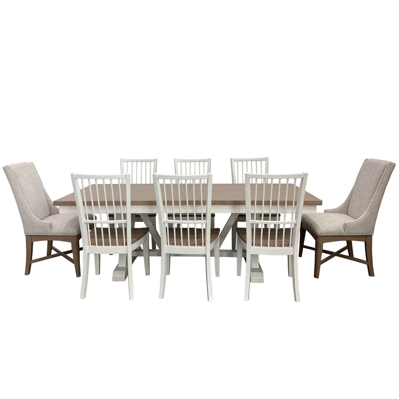 Parker House Americana Modern Dining 88 inch Trestle Extendable Dining Table