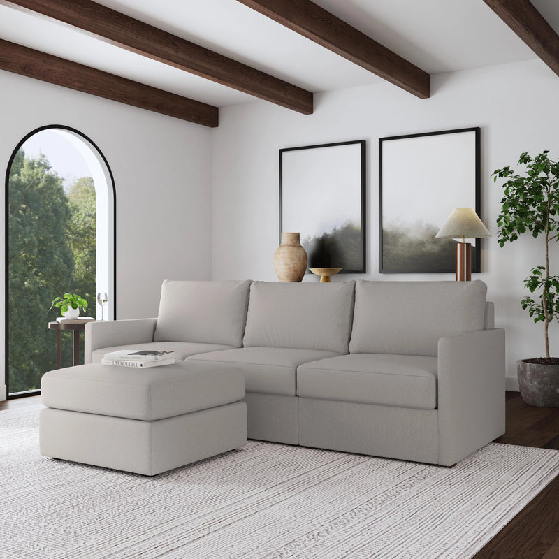 Flex Sofa with Narrow Arm and Ottoman