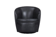 Parker Living Barolo 100% Italian Leather Swivel Club Chair Two Pack
