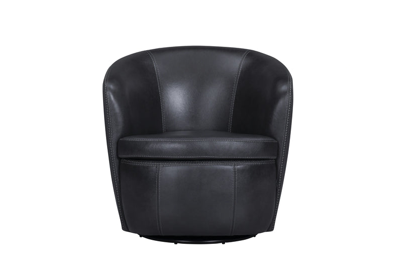 Parker Living Barolo 100% Italian Leather Swivel Club Chair Two Pack