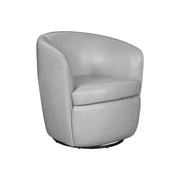 Parker Living Barolo 100% Italian Leather Swivel Club Chair Two Pack