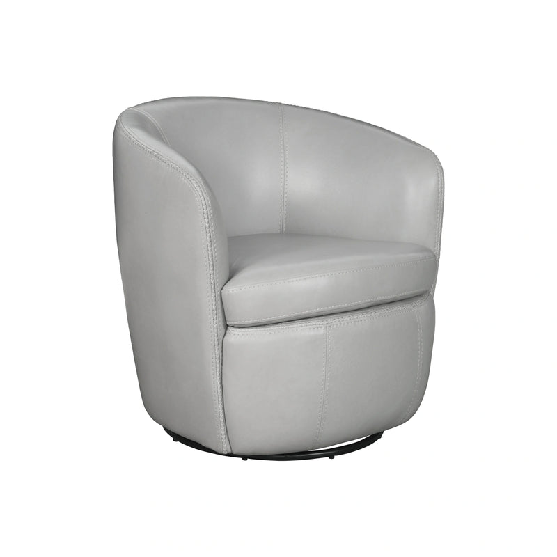 Parker Living Barolo 100% Italian Leather Swivel Club Chair Two Pack