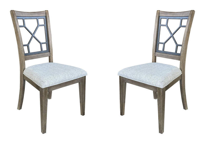 Parker House Sundance Dining - Sandstone Grid Dining Chair Two Pack