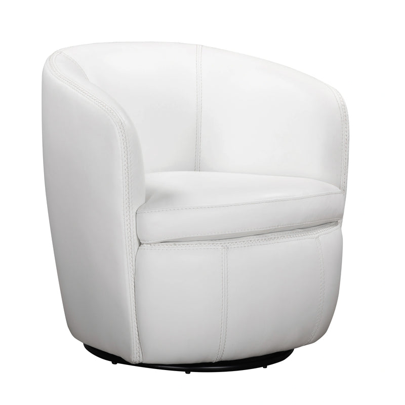 Parker Living Barolo 100% Italian Leather Swivel Club Chair Two Pack