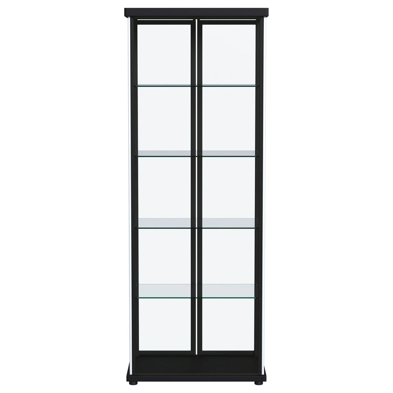 Aero Curio Cabinet with LED Lighting