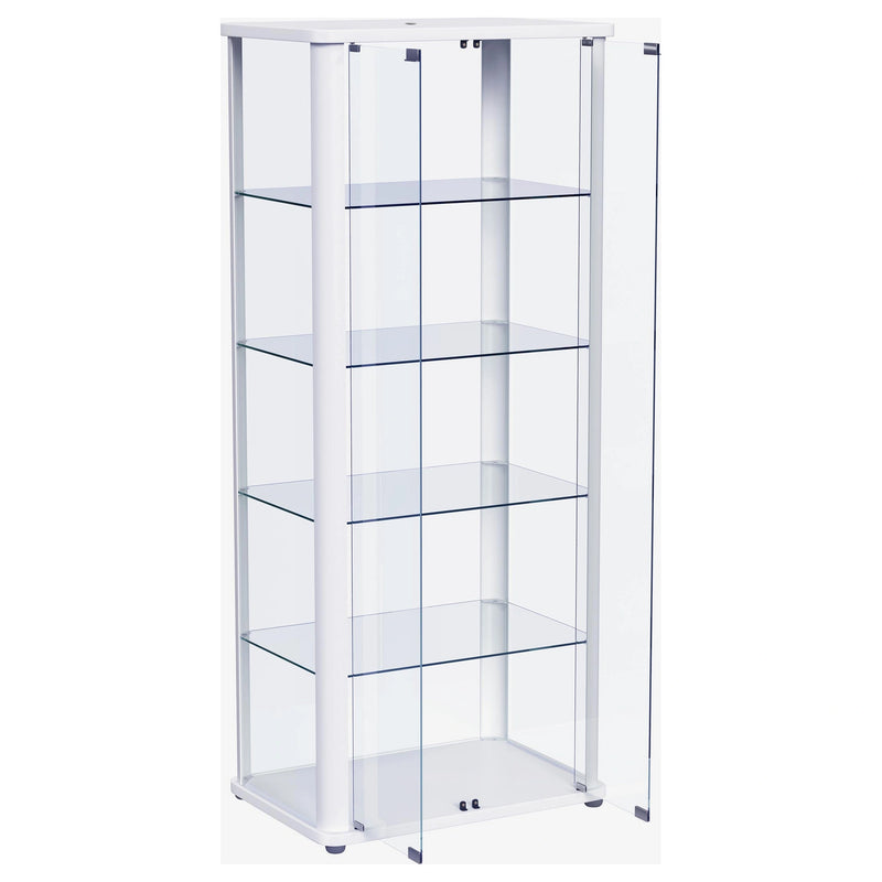 Aero Curio Cabinet with LED Lighting