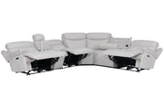Parker Living Alpine - Airy Midnight 6 Piece Zero Gravity Power Reclining Sectional with Power Adjustable Headrests