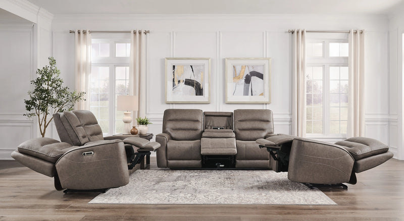 Parker Living Lawson - Sydney Brunette Zero Gravity Power Reclining Sofa Loveseat and Recliner