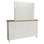 Parker House Americana Modern Bedroom Queen Shelter Bed 2 Nightstands Dresser with Mirror and Chest