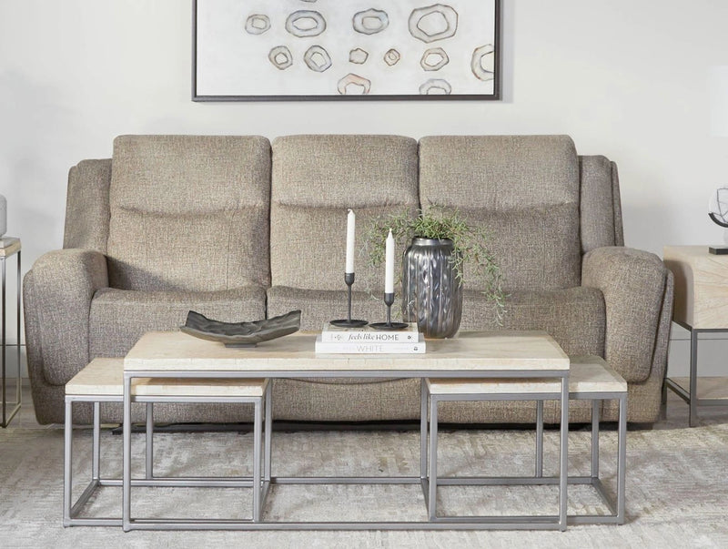 Parker Living Penfield - Frappe Power Reclining Sofa Loveseat and Recliner