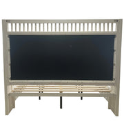 Parker House Americana Modern Bedroom Queen Shelter Bed 2 Nightstands Dresser with Mirror and Chest