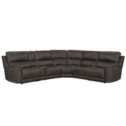Parker Living Easton - Steamboat Brown 6 Piece Zero Gravity Power Reclining Sectional with Power Adjustable Headrests