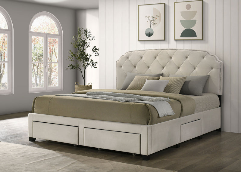 Marianna Panel Platform Storage Bed