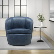 Parker Living Barolo 100% Italian Leather Swivel Club Chair Two Pack