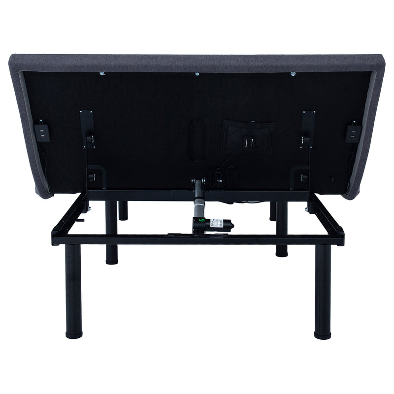 Negan Eastern King, E.King, Queen, & Twin XL Adjustable Bed Base Grey and Black