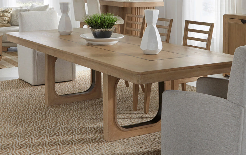 Parker House Escape - Dining 84 Inch Rectangular Extendable Table with Console and 8 Ladderback Chairs