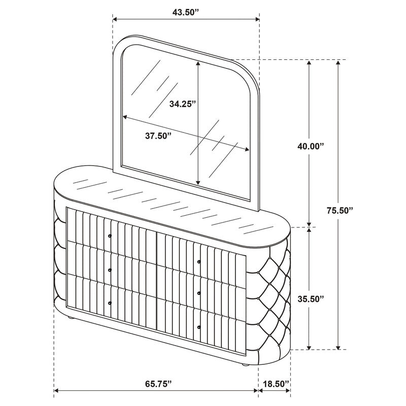 Sonya Dresser with Mirror
