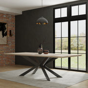 Parker House Crossings - Monaco Dining 84 Inch Rectangular Dining Table with 4 Upholstered Chairs