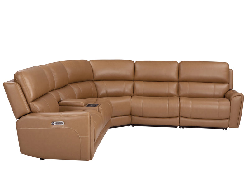 Parker Living Hancock 6 Piece Zero Gravity Power Reclining Sectional with Power Adjustable Headrests
