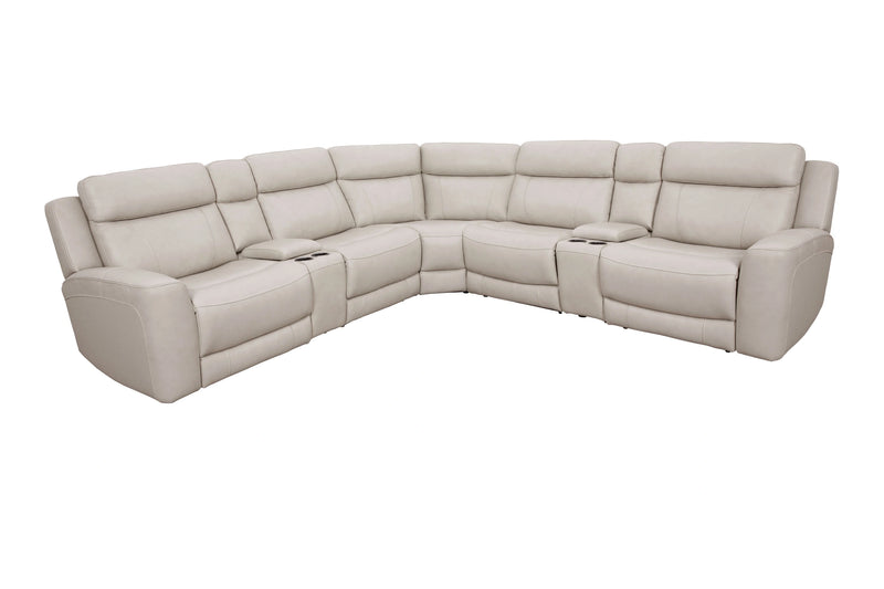 Parker Living Calgary 7 Piece Modular Reclining Sectional with Power Adjustable Headrests