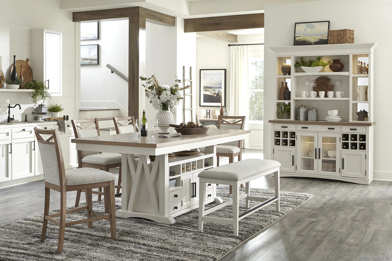Parker House Americana Modern Dining 49 Inch Upholstered Counter Bench