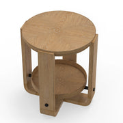 Parker House Escape Round End Table with Shelf