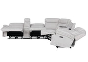 Parker Living Alpine - Airy Midnight 6 Piece Zero Gravity Power Reclining Sectional with Power Adjustable Headrests