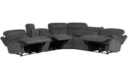 Parker Living Alpine - Airy Midnight 6 Piece Zero Gravity Power Reclining Sectional with Power Adjustable Headrests