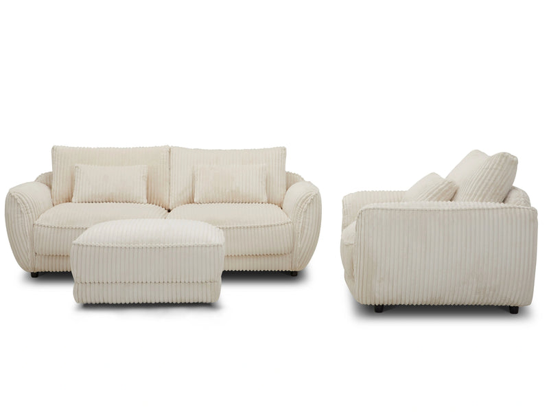 Parker Living Utopia - Mega Ivory 2 Seat Sofa with Lumbar Pillow
