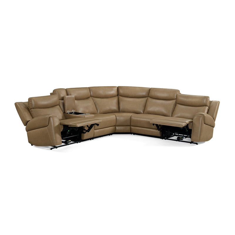 Parker Living Momentum 6 Piece Modular Power Reclining Sectional with Power Adjustable Headrests