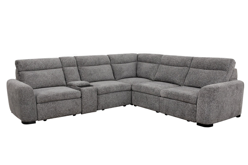 Parker Living Kline - Nightfall 6 Piece Power Sliding Sectional with Extension Footrests