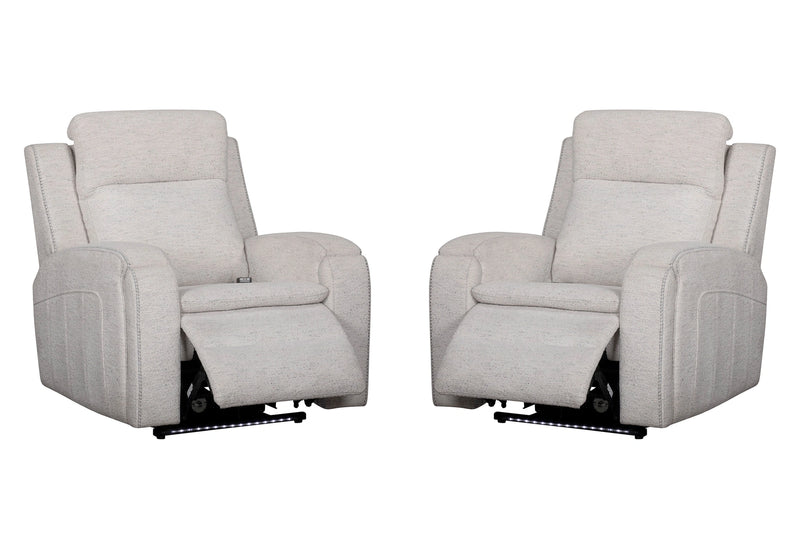 Parker Living Armstrong Power Recliner with Heat Massage and Auto-Glide Two Pack