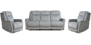 Parker Living Linus - Hudson Grey Power Reclining Sofa and Two Recliners