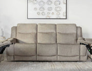 Parker Living Penfield - Frappe Zero Gravity Power Reclining Sofa with Heat Massage and Speaker P3