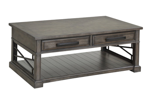 Parker House Sundance - Smokey Grey Cocktail Table with 2 Chairside Tables