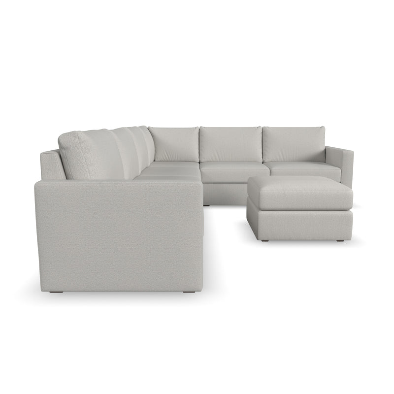 Flex 6-Seat Sectional with Standard Arm and Ottoman