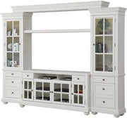 Parker House Cape Cod 4 Piece TV Console in Vintage White