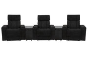 Parker Living Phoenix Zero Gravity Power 3 Seat Home Theater Seating with 2 Wedges and Immersive Audio