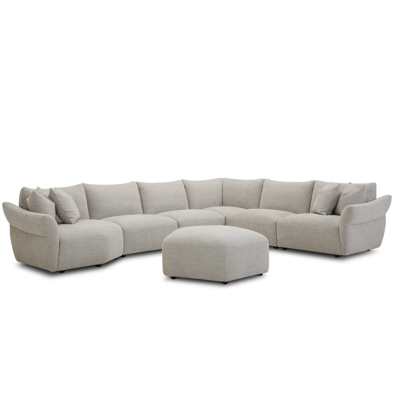 Parker Living Playful - Canes Cobblestone Ottoman with Casters