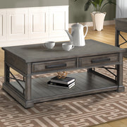 Parker House Sundance - Smokey Grey Cocktail Table with 2 Chairside Tables