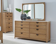 Parker House Escape - Bedroom Queen Poster Bed 2 Nightstands Dresser with Mirror and Chest